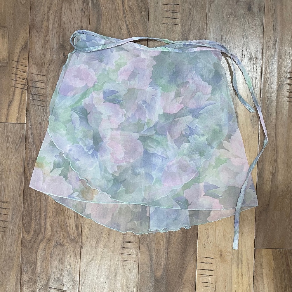 Excellent Condition Floral Ballet Wrap Skirt